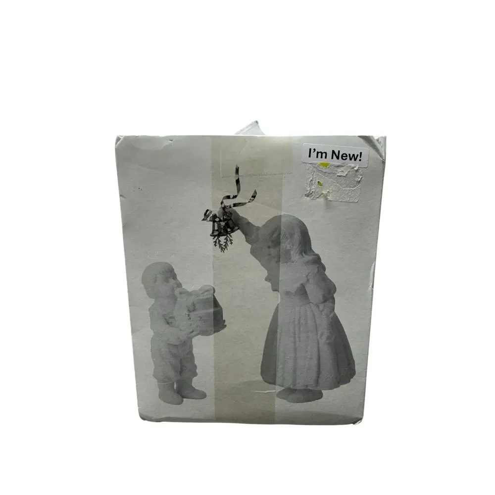 Vintage Dept 56 A Christmas Kiss Winter Silhouette with Original Box 7845-0